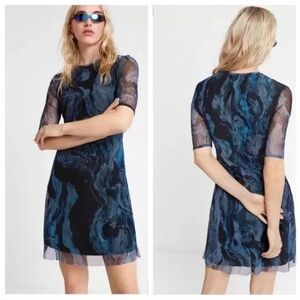 Desigual Mesh Marble Dress